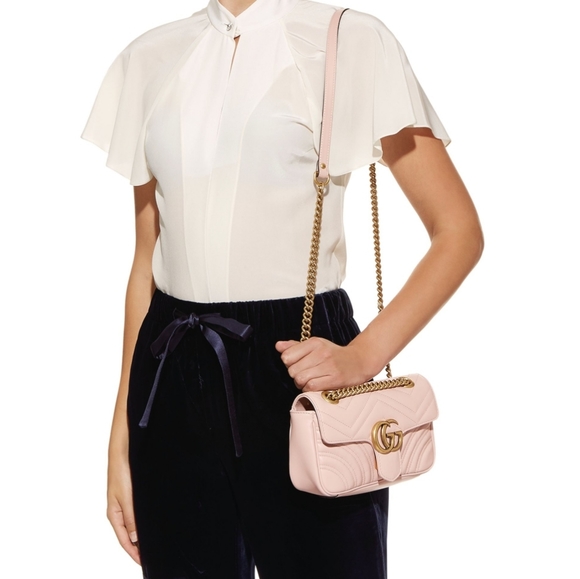 Gucci Small Marmont Matellasse Leather Crossbody - Picture 14 of 14